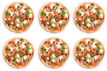 6 pizze